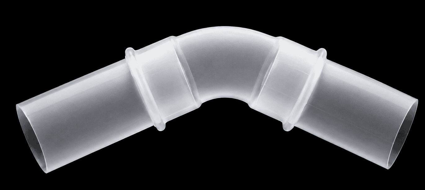Digital radiograph of a press fitting – pipe insertion depth measurement