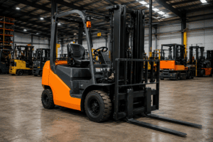 Magnetic particle testing of a forklift fork arm – indication on the heel radius
